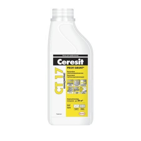 Грунтовка (концентрат) Ceresit CT 17, 1 л (1 кг)