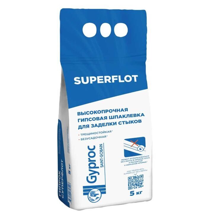 Шпатлевка для стыков GYPROC SUPERFLOT , 5кг