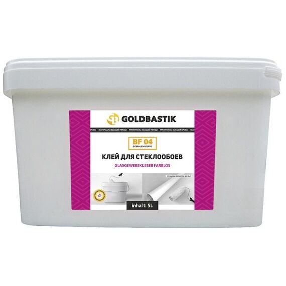 Клей для стеклообоев GOLDBASTIK BF 04, 5 л.